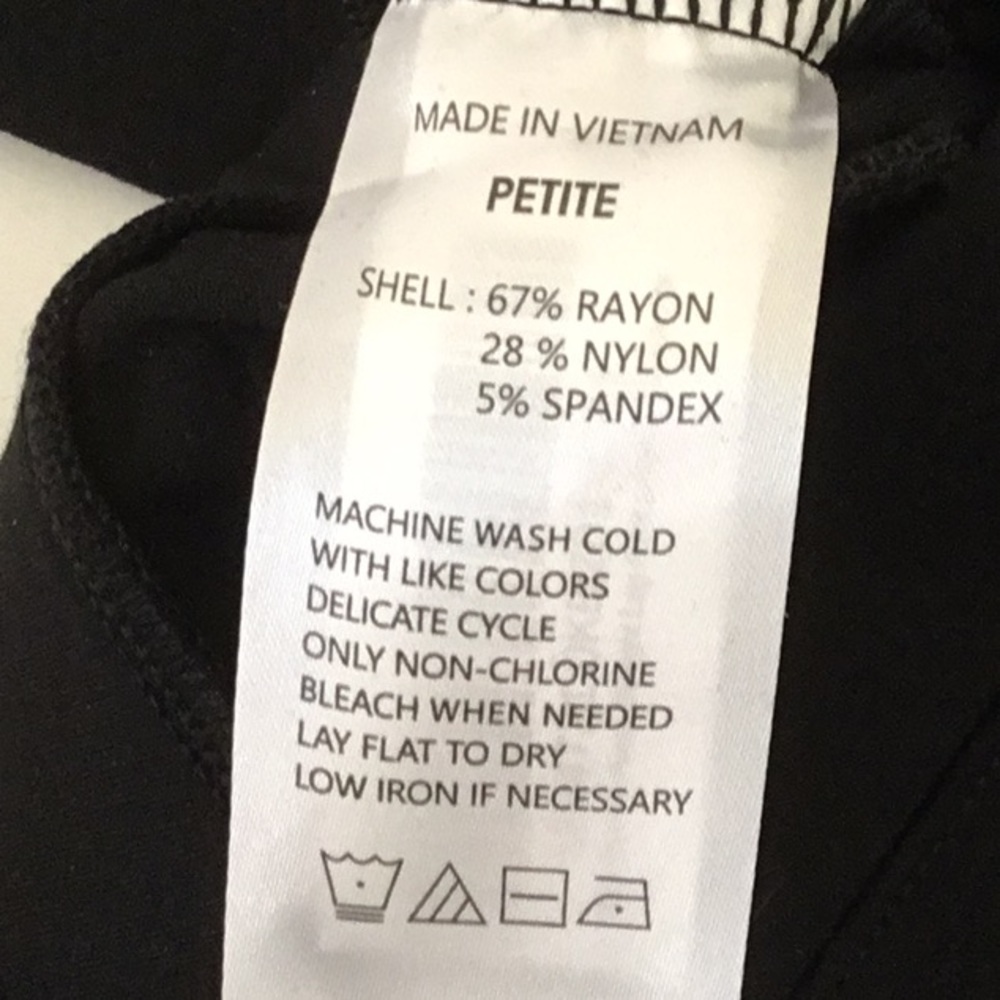 Quince Ultra Stretch Ponte Straight Leg Pants, Black. Career, Casual, Comfort. - Picture 5 of 11